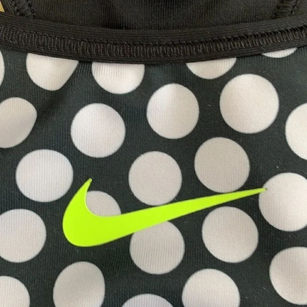 EUC WOMENS SMALL NIKE POLKA DOT SPORTS BRA